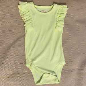 Cat & Jack - 12M Bodysuit Lime Green/Yellow